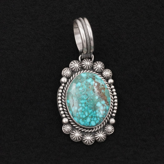 Michael Calladitto Turquoise & Sterling Silver Pendant