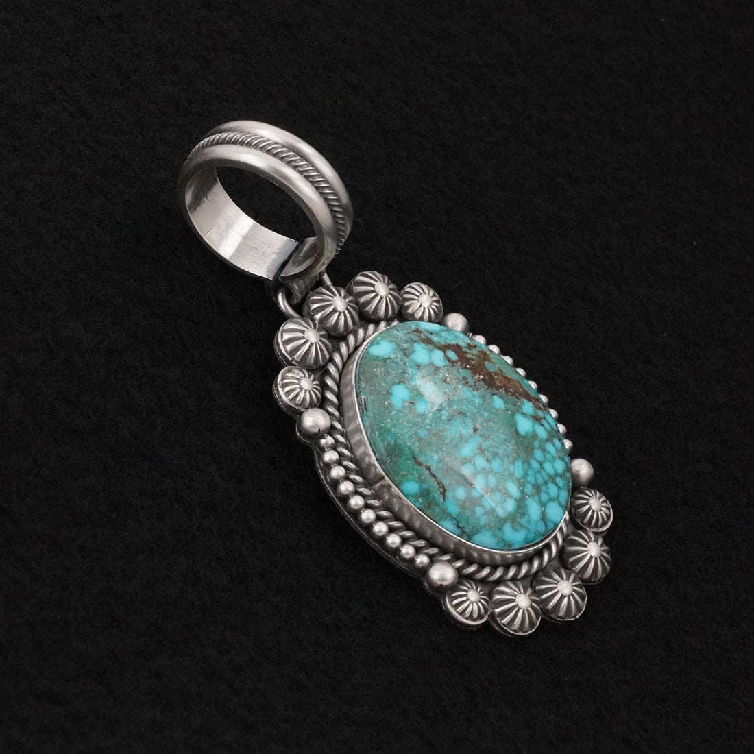 Michael Calladitto Turquoise & Sterling Silver Pendant