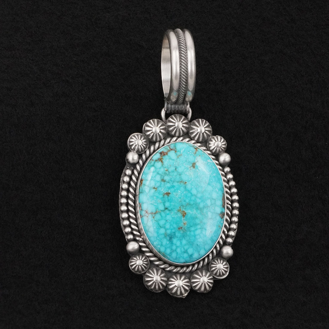 Michael Calladitto Turquoise & Sterling Silver Pendant