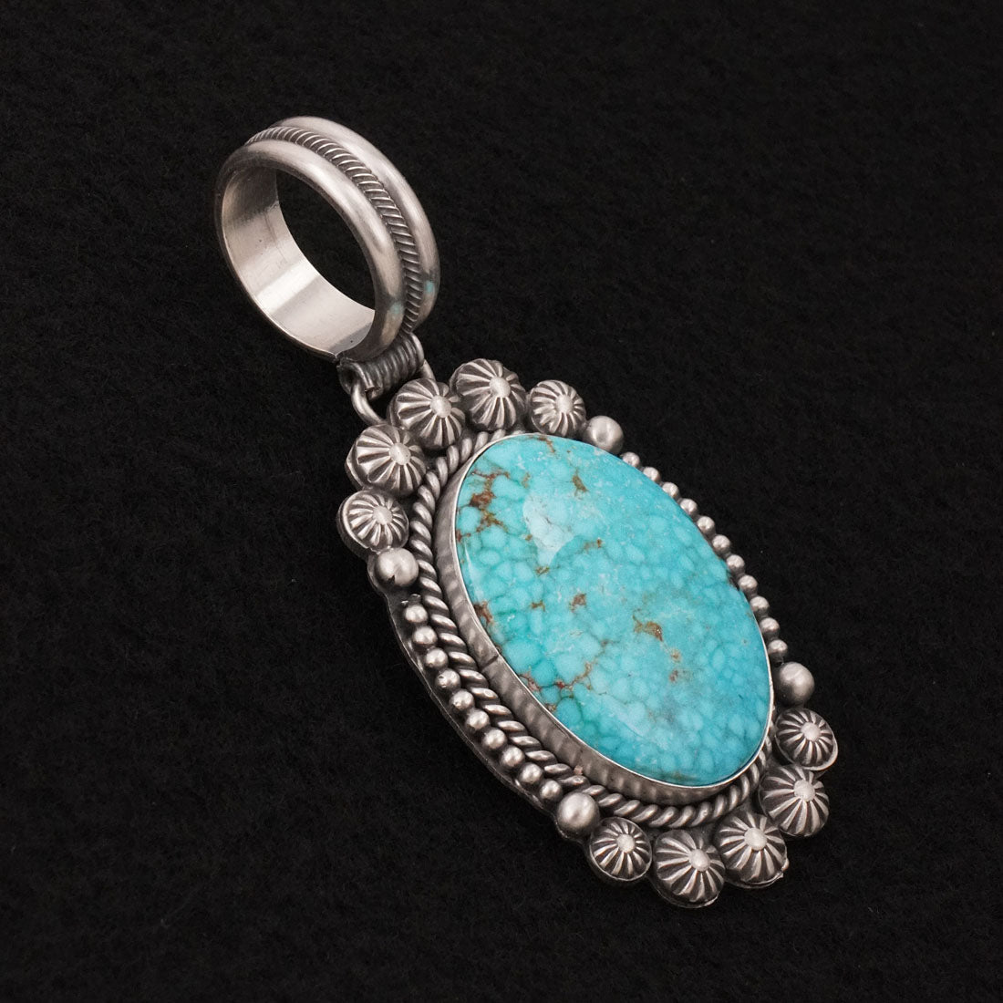 Michael Calladitto Turquoise & Sterling Silver Pendant
