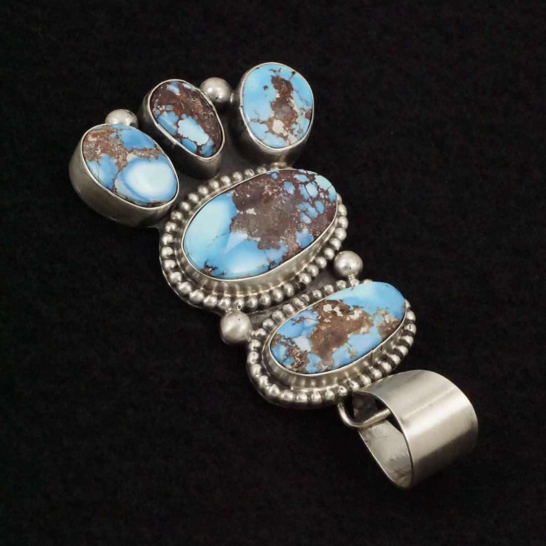 Bobby Johnson Turquoise & Sterling Silver Pendant