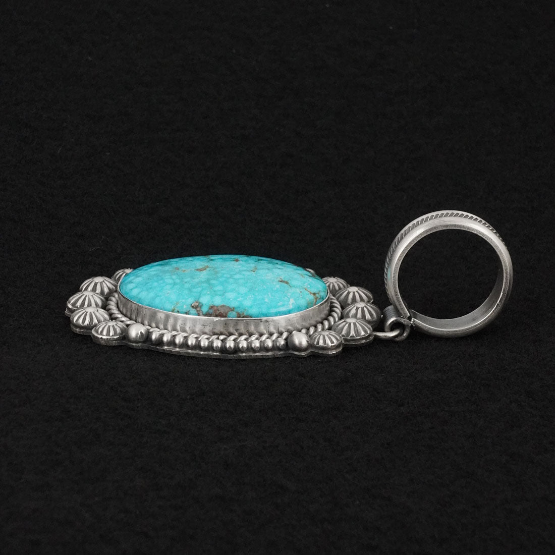 Michael Calladitto Turquoise & Sterling Silver Pendant