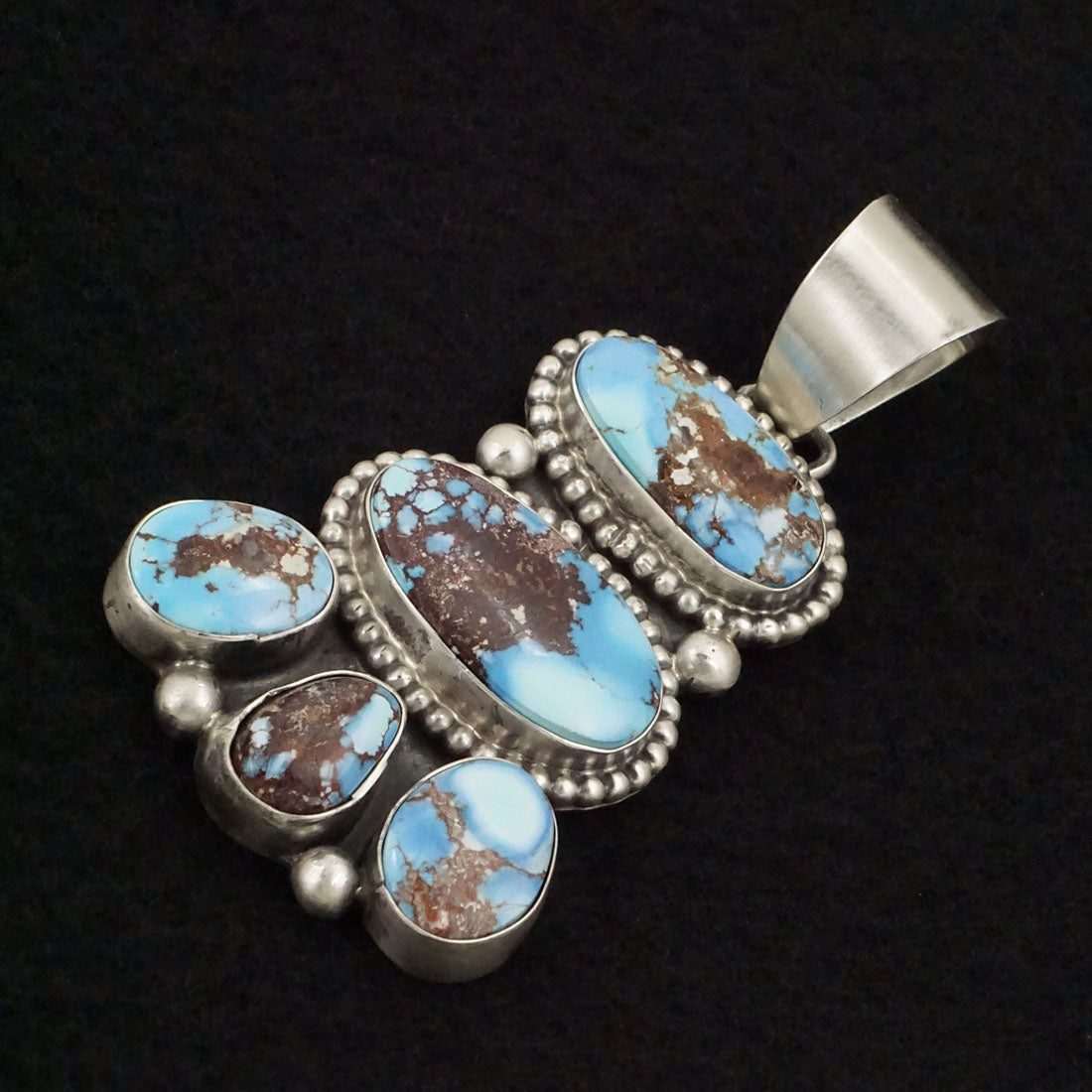 Bobby Johnson Turquoise & Sterling Silver Pendant