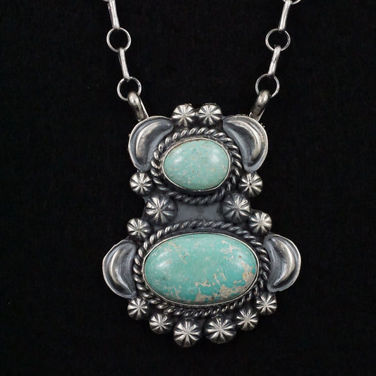 Jeff James Turquoise & Sterling Silver Necklace