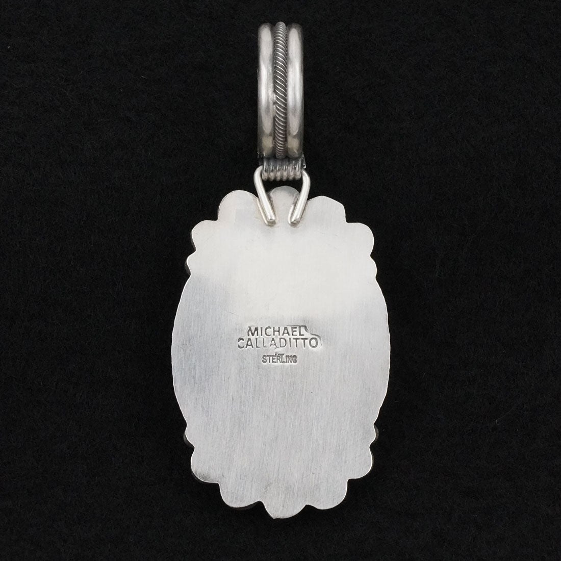 Michael Calladitto Turquoise & Sterling Silver Pendant