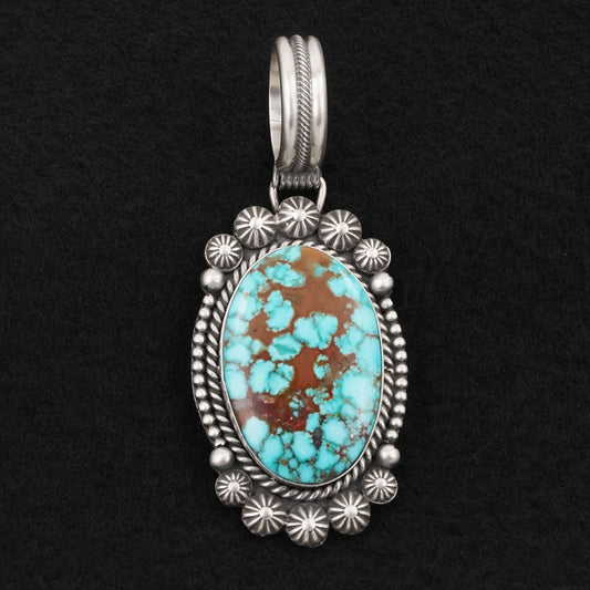 Michael Calladitto Turquoise & Sterling Silver Pendant