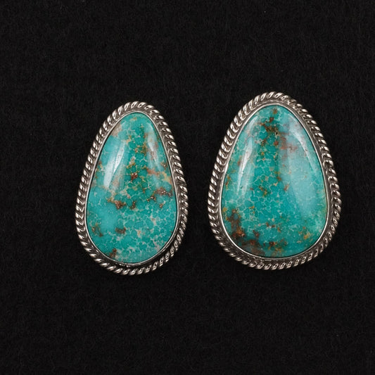 Eugene Gruber Turquoise & Sterling Silver Earrings