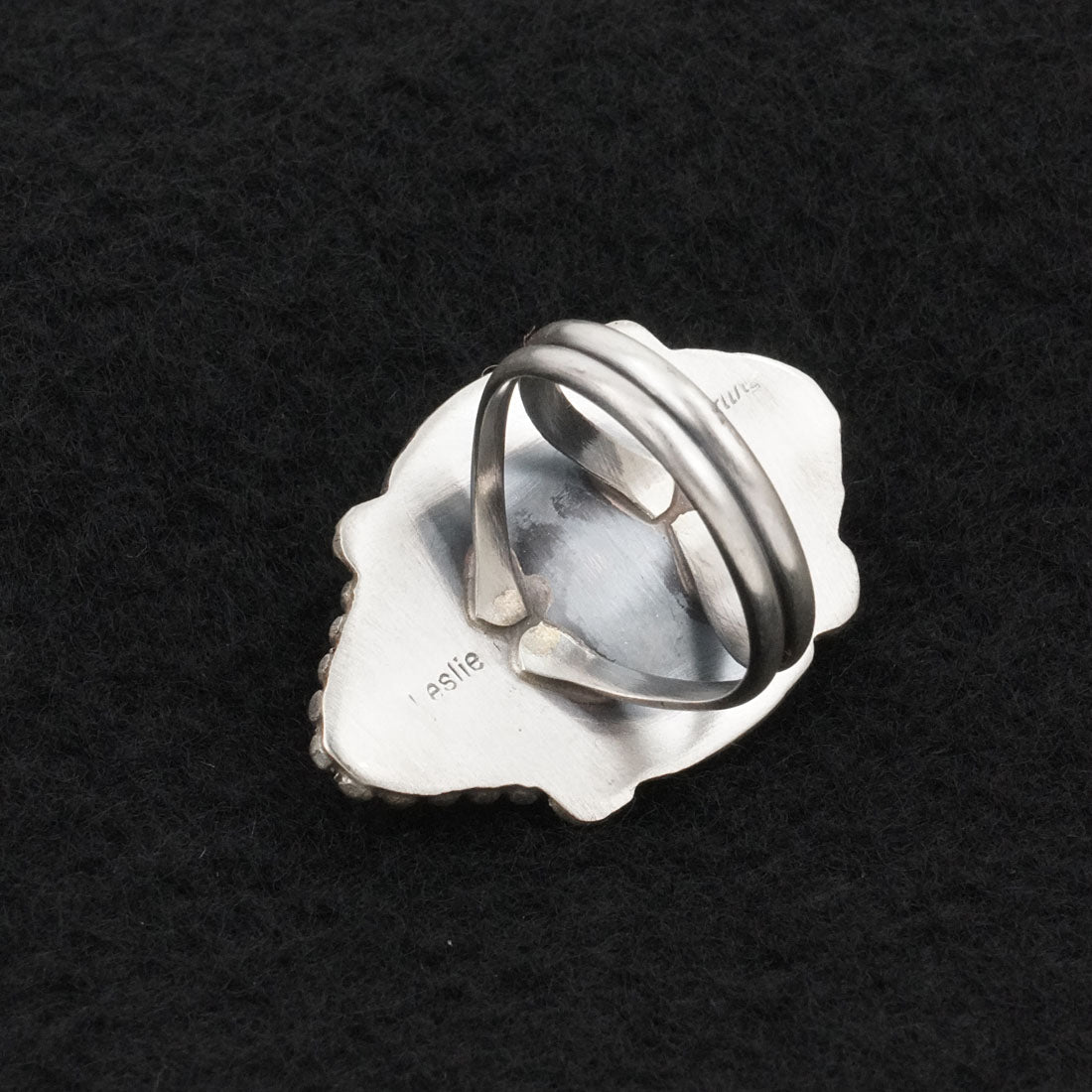 Leslie Nez Turquoise & Sterling Silver Ring Size 8