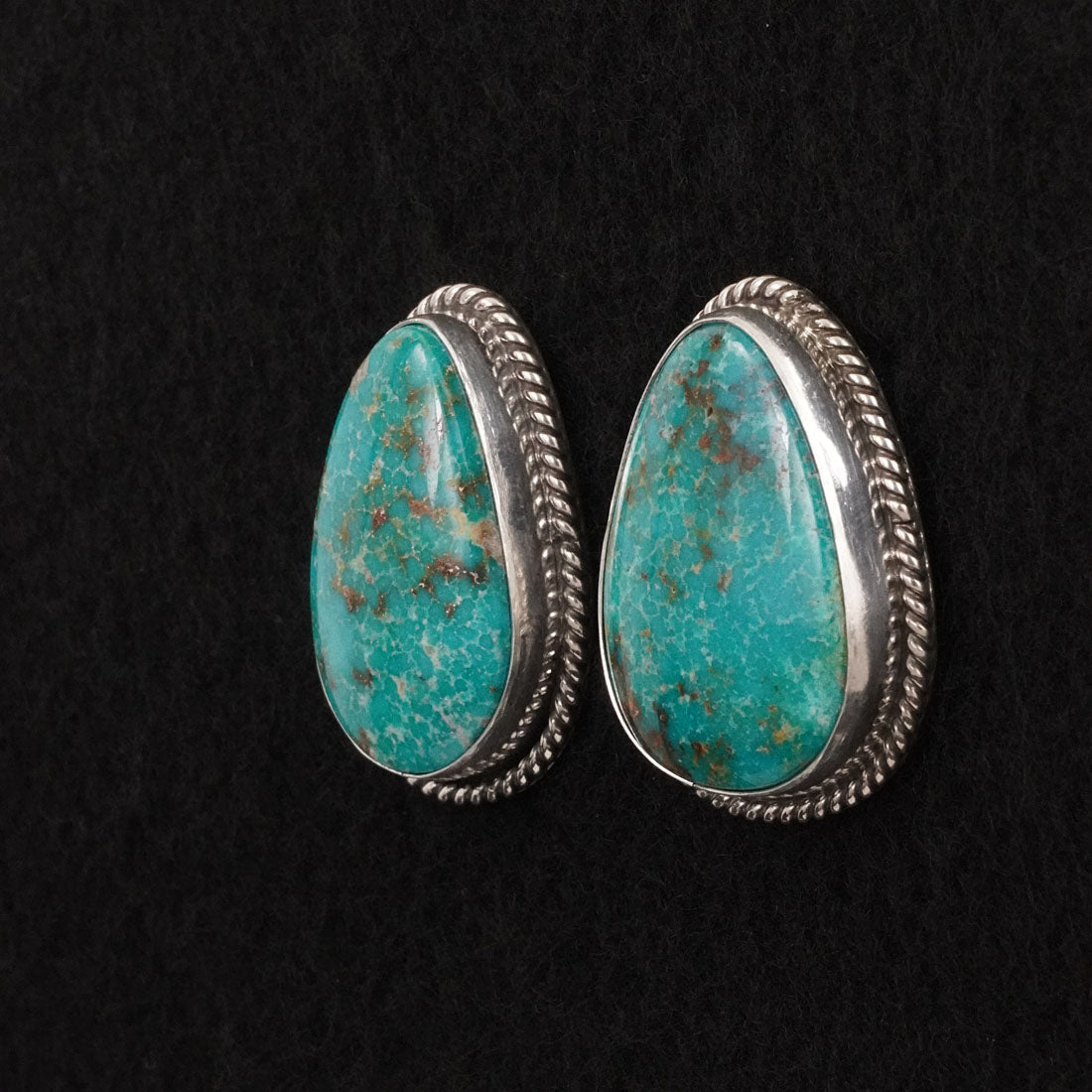 Eugene Gruber Turquoise & Sterling Silver Earrings