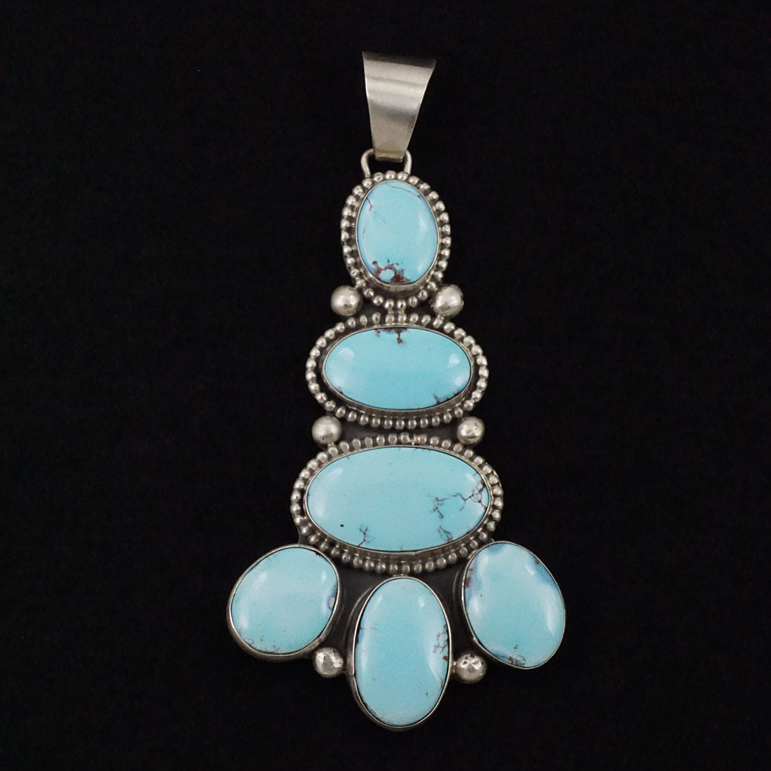 Bobby Johnson Turquoise & Sterling Silver Pendant