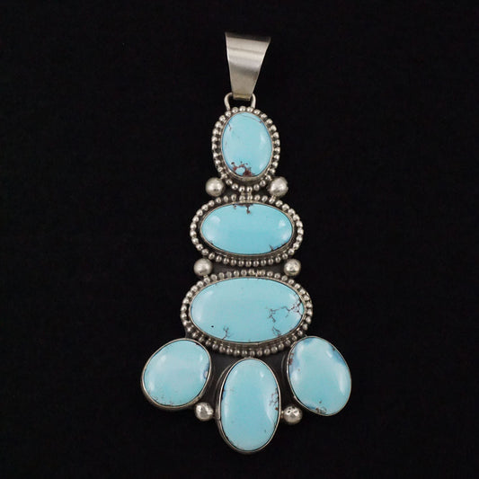 Bobby Johnson Turquoise & Sterling Silver Pendant