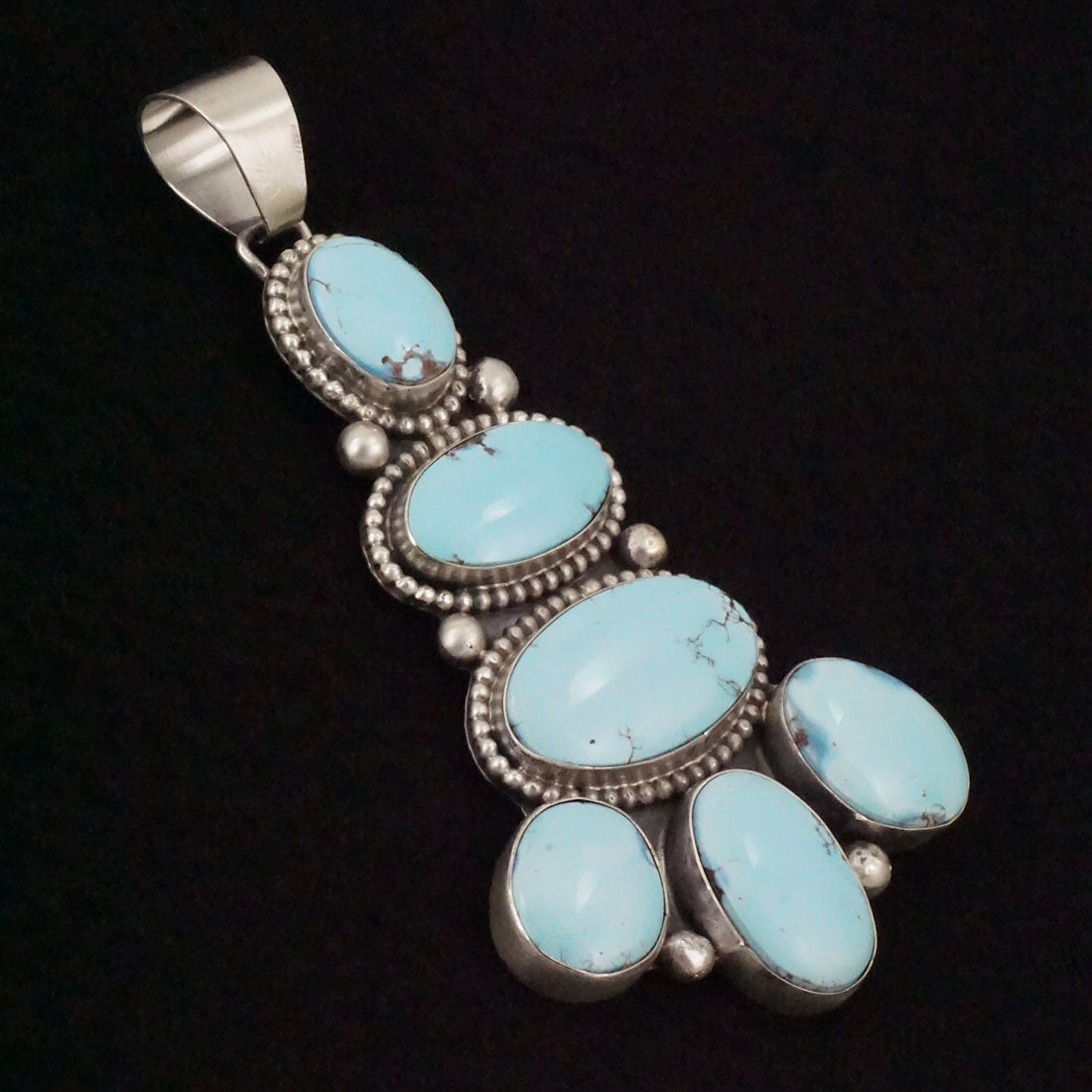 Bobby Johnson Turquoise & Sterling Silver Pendant