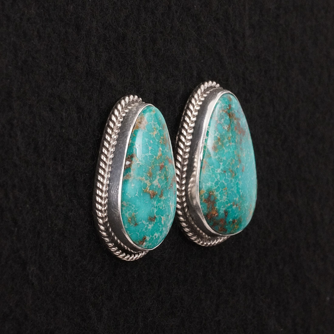 Eugene Gruber Turquoise & Sterling Silver Earrings