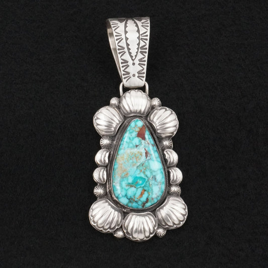 Calvin Martinez Turquoise & Sterling Silver Pendant