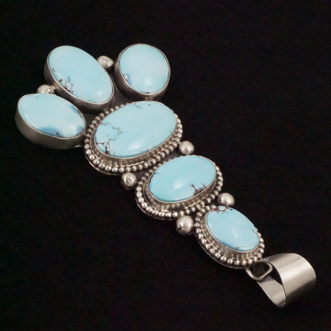 Bobby Johnson Turquoise & Sterling Silver Pendant