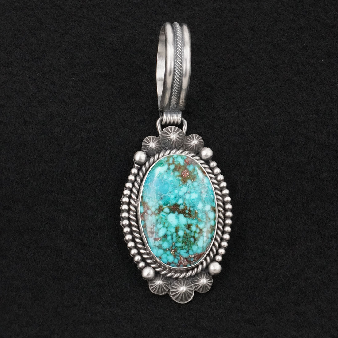 Michael Calladitto Turquoise & Sterling Silver Pendant