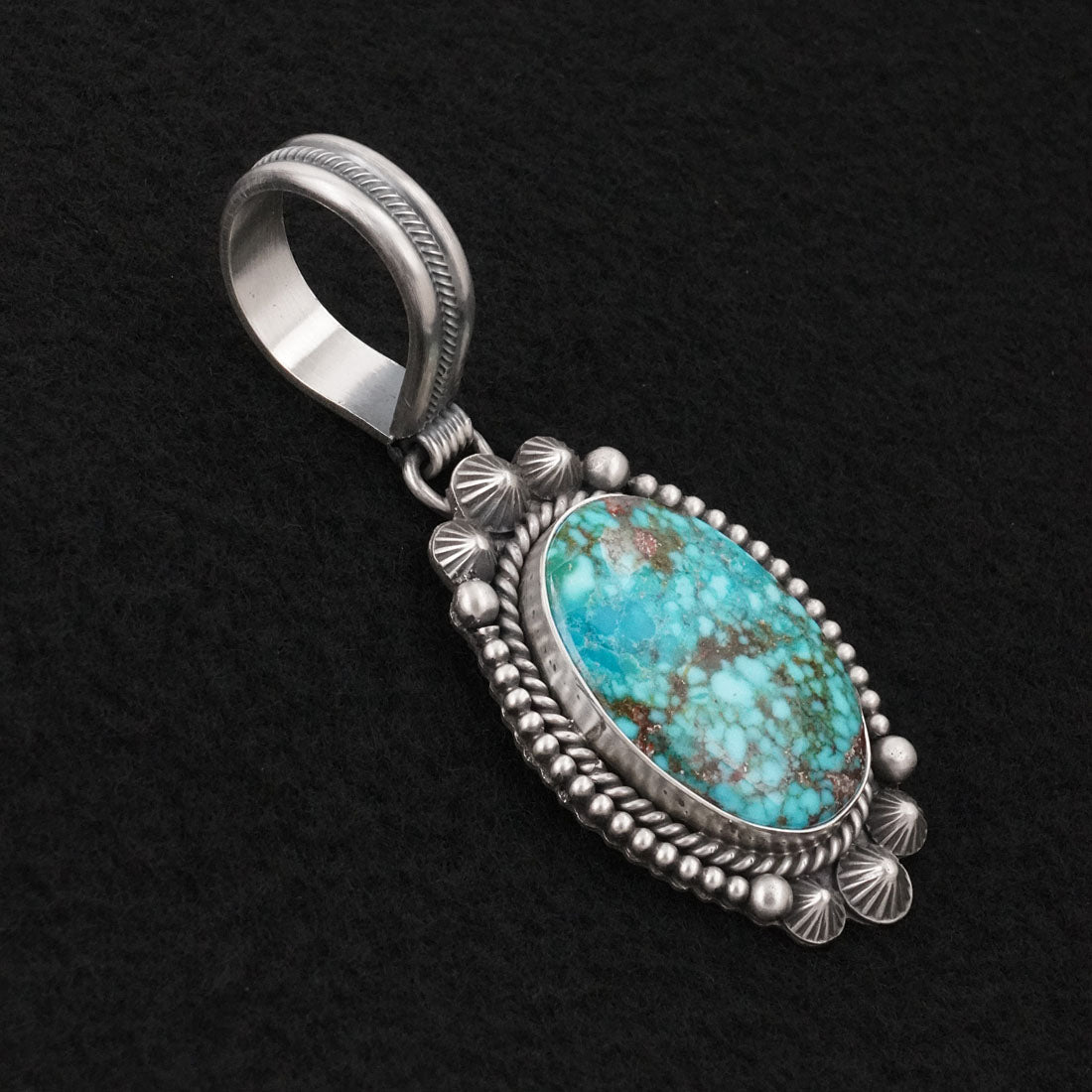 Michael Calladitto Turquoise & Sterling Silver Pendant