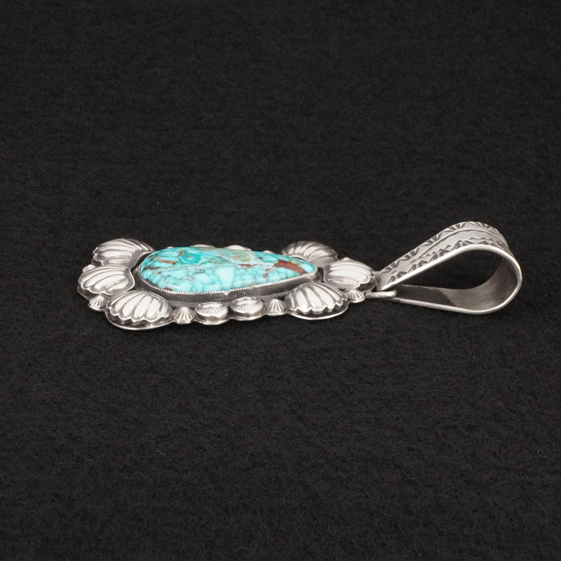 Calvin Martinez Turquoise & Sterling Silver Pendant
