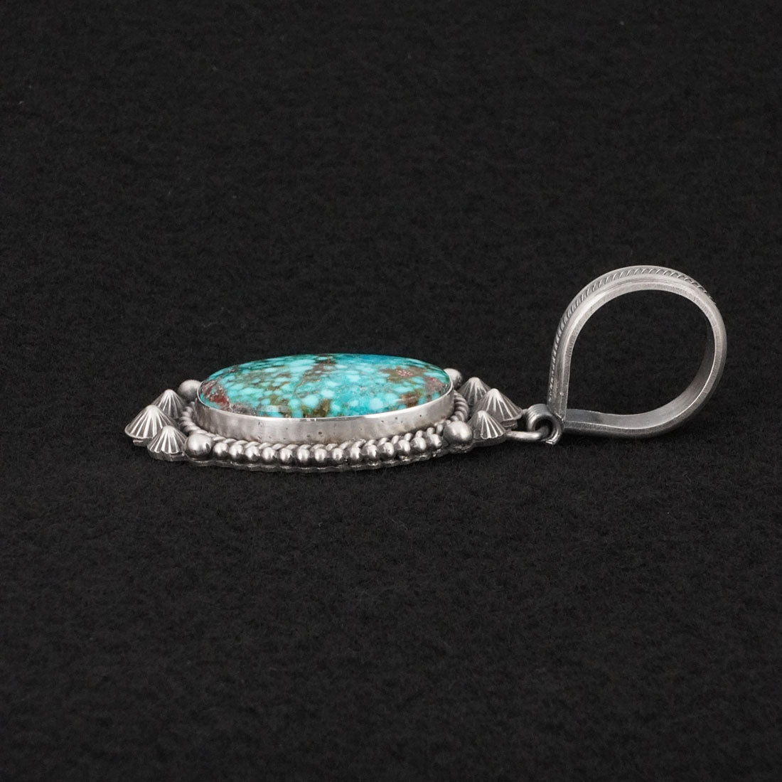 Michael Calladitto Turquoise & Sterling Silver Pendant