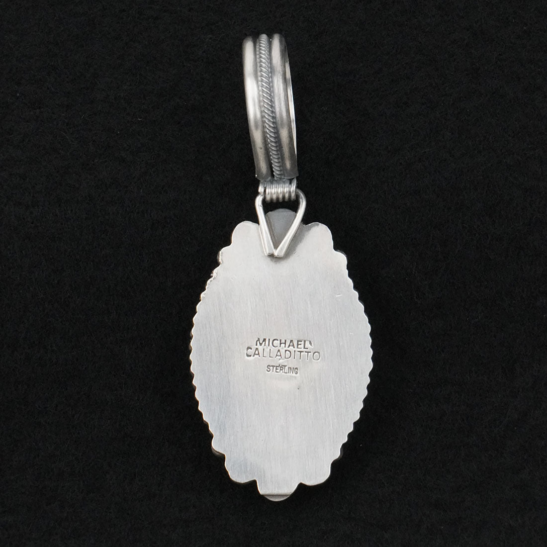Michael Calladitto Turquoise & Sterling Silver Pendant