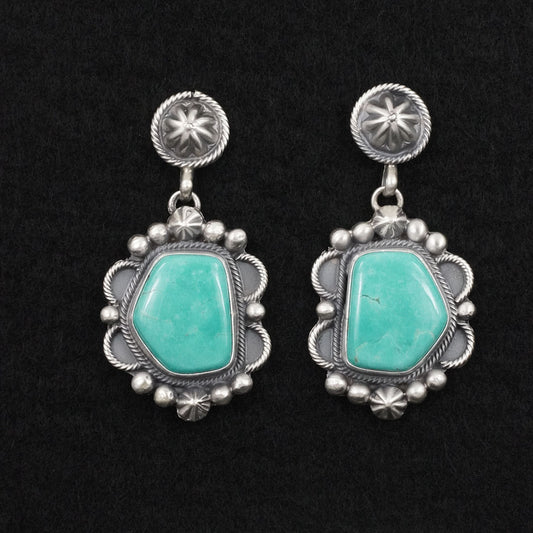 Darrin Livingston Turquoise & Sterling Silver Earrings