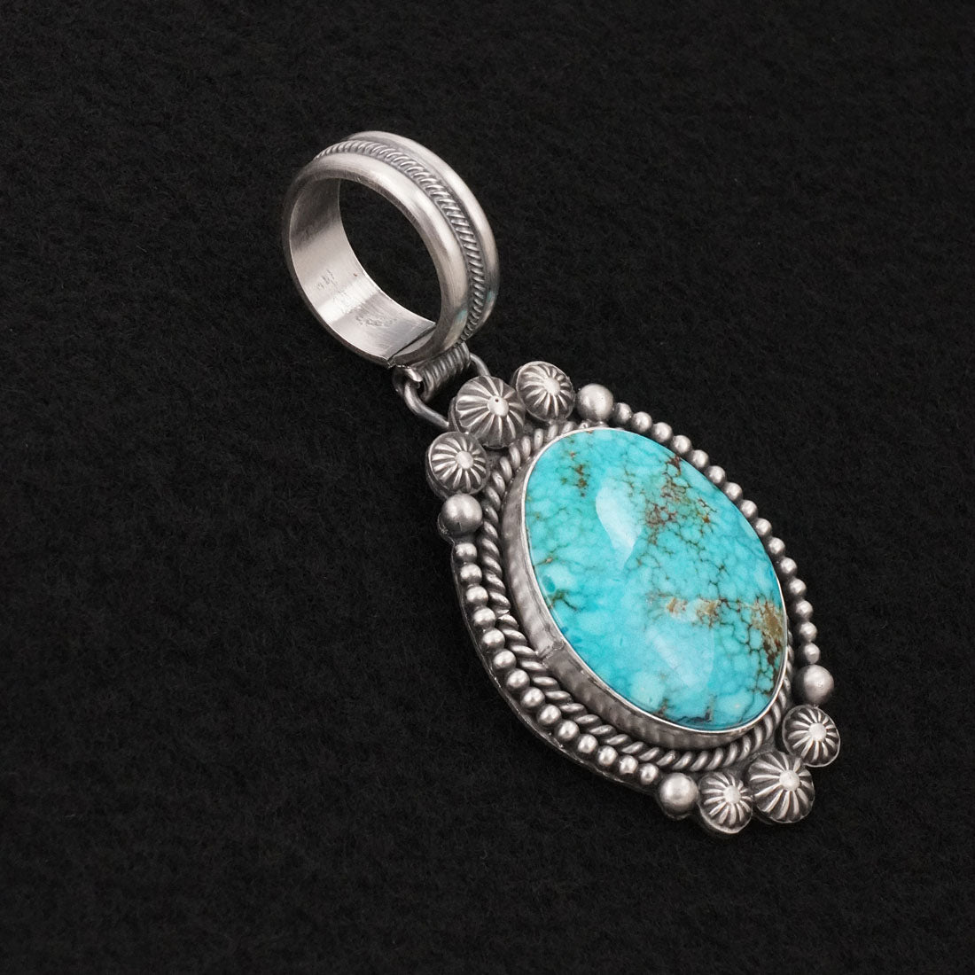Michael Calladitto Turquoise & Sterling Silver Pendant