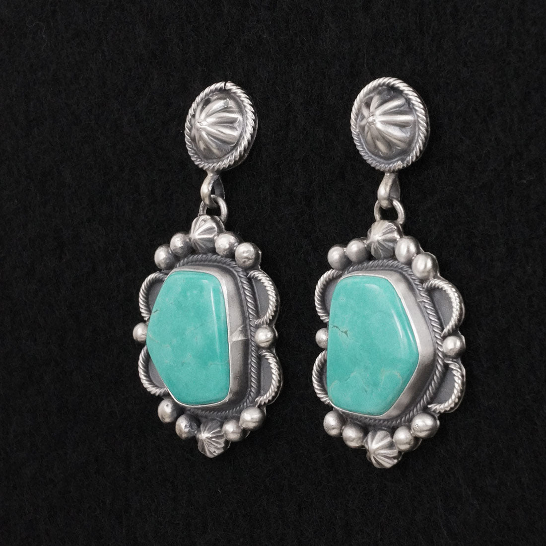 Darrin Livingston Turquoise & Sterling Silver Earrings