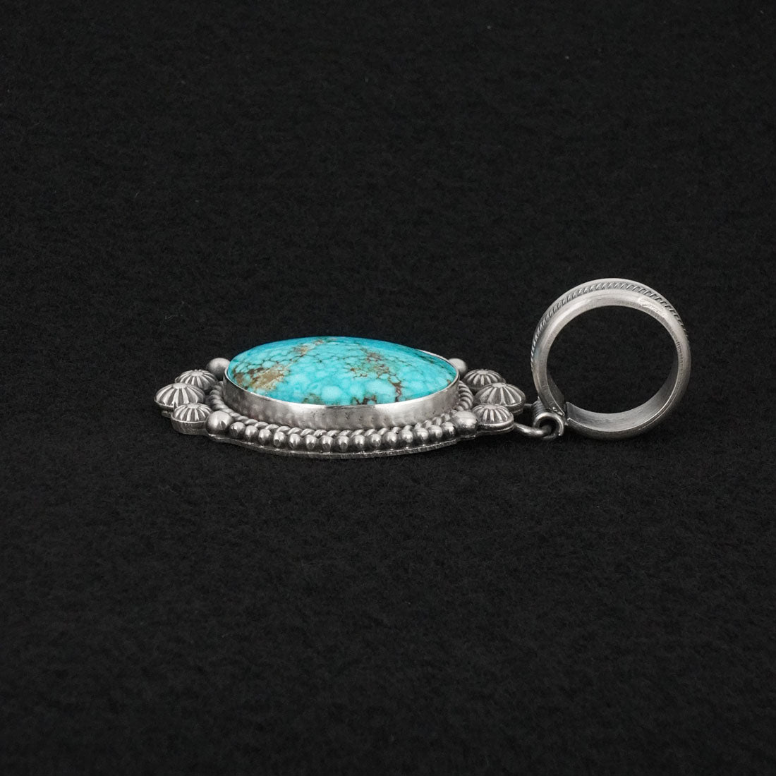 Michael Calladitto Turquoise & Sterling Silver Pendant