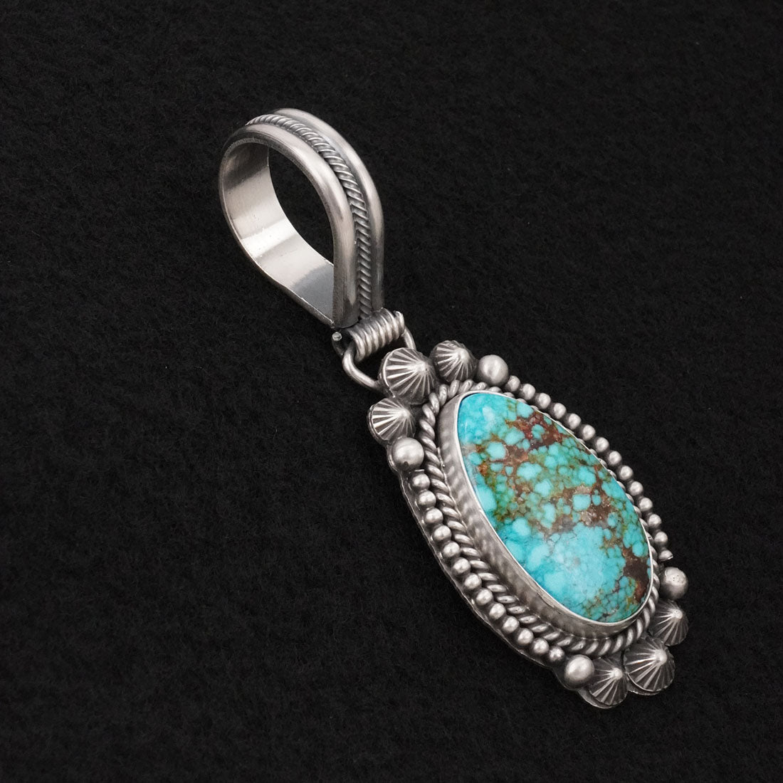 Michael Calladitto Turquoise & Sterling Silver Pendant