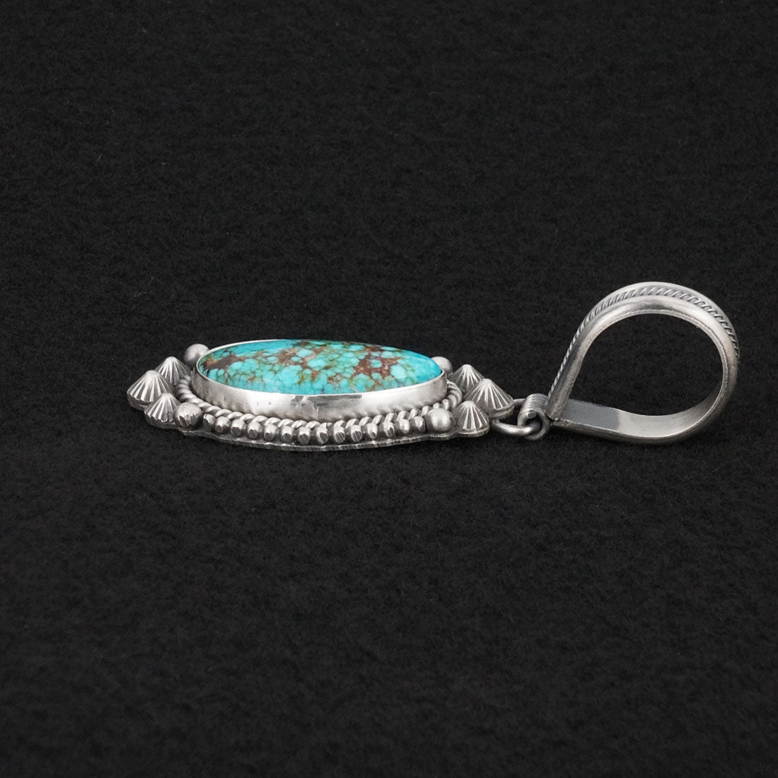 Michael Calladitto Turquoise & Sterling Silver Pendant