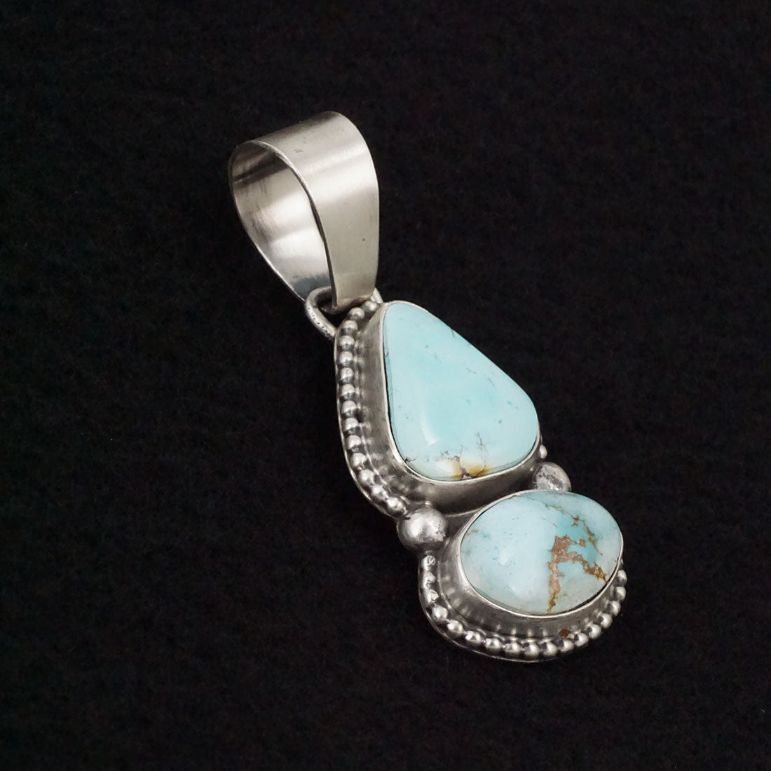 Bobby Johnson Turquoise & Sterling Silver Pendant