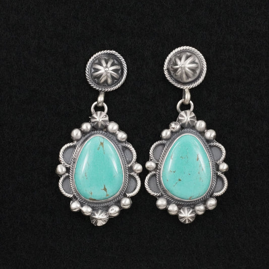 Darrin Livingston Turquoise & Sterling Silver Earrings