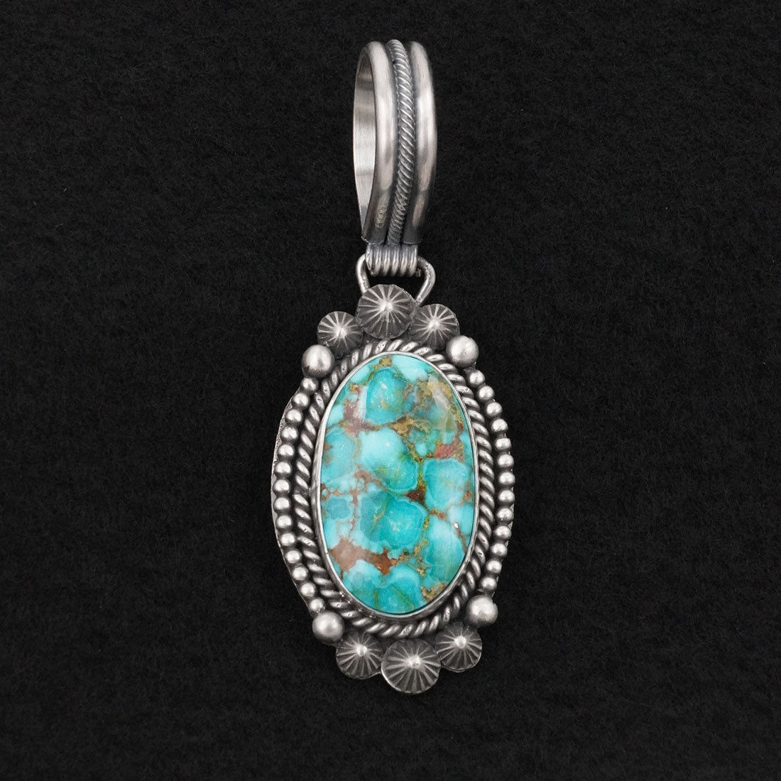 Michael Calladitto Turquoise & Sterling Silver Pendant