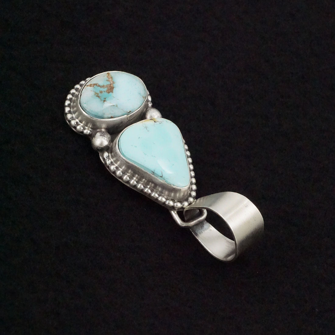 Bobby Johnson Turquoise & Sterling Silver Pendant