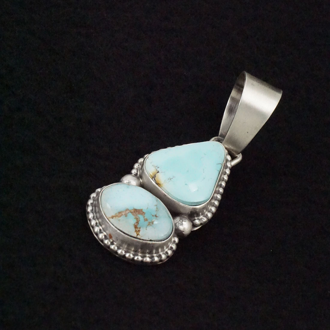 Bobby Johnson Turquoise & Sterling Silver Pendant