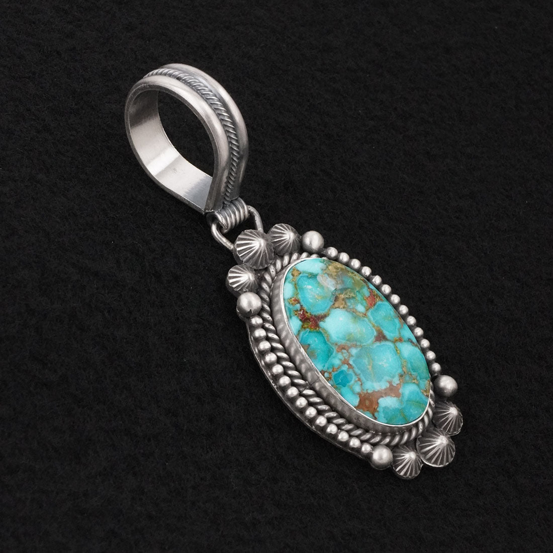Michael Calladitto Turquoise & Sterling Silver Pendant