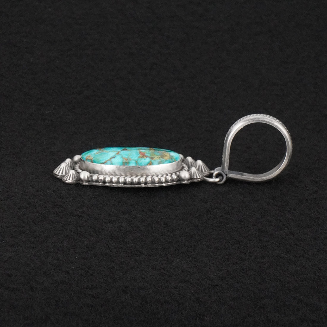 Michael Calladitto Turquoise & Sterling Silver Pendant