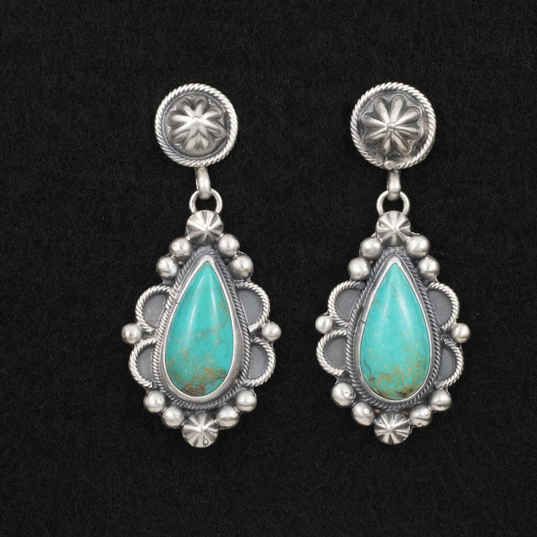 Darrin Livingston Turquoise & Sterling Silver Earrings