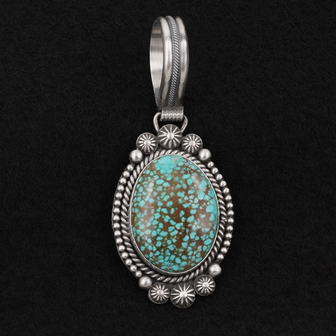 Michael Calladitto Turquoise & Sterling Silver Pendant