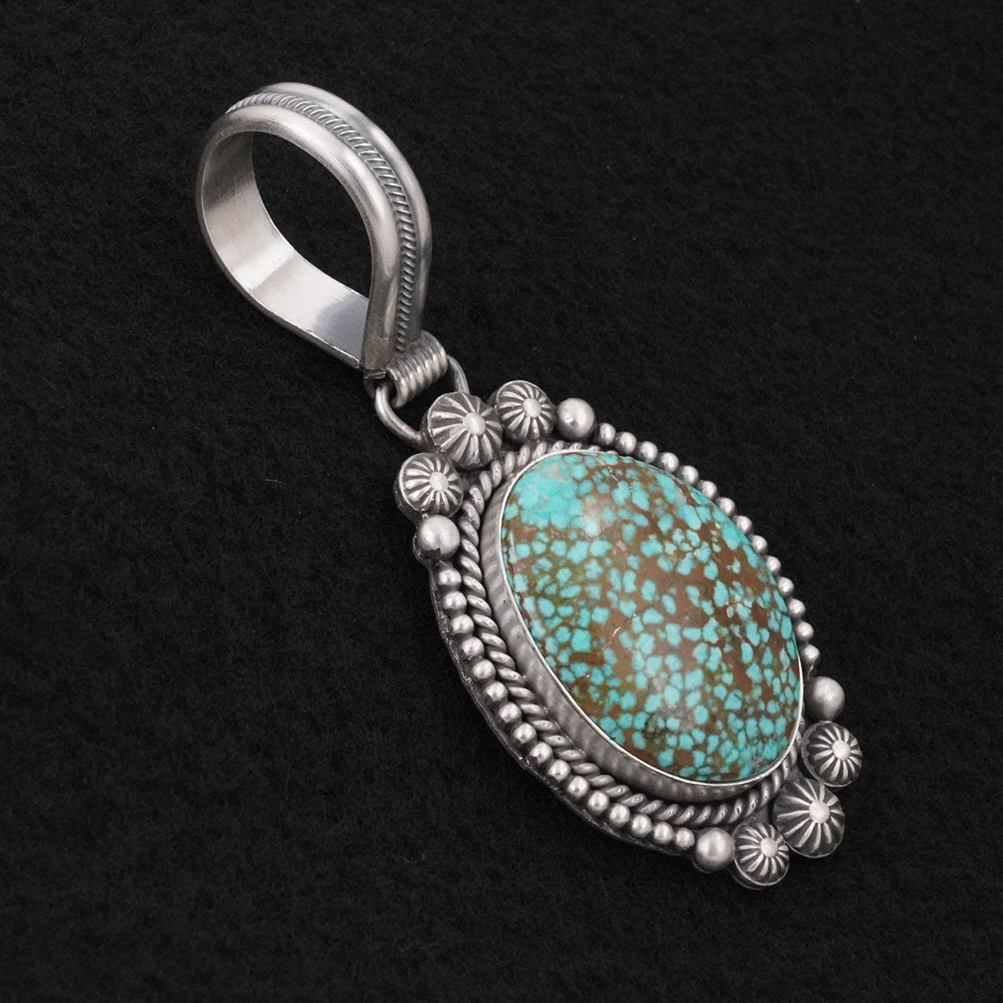 Michael Calladitto Turquoise & Sterling Silver Pendant
