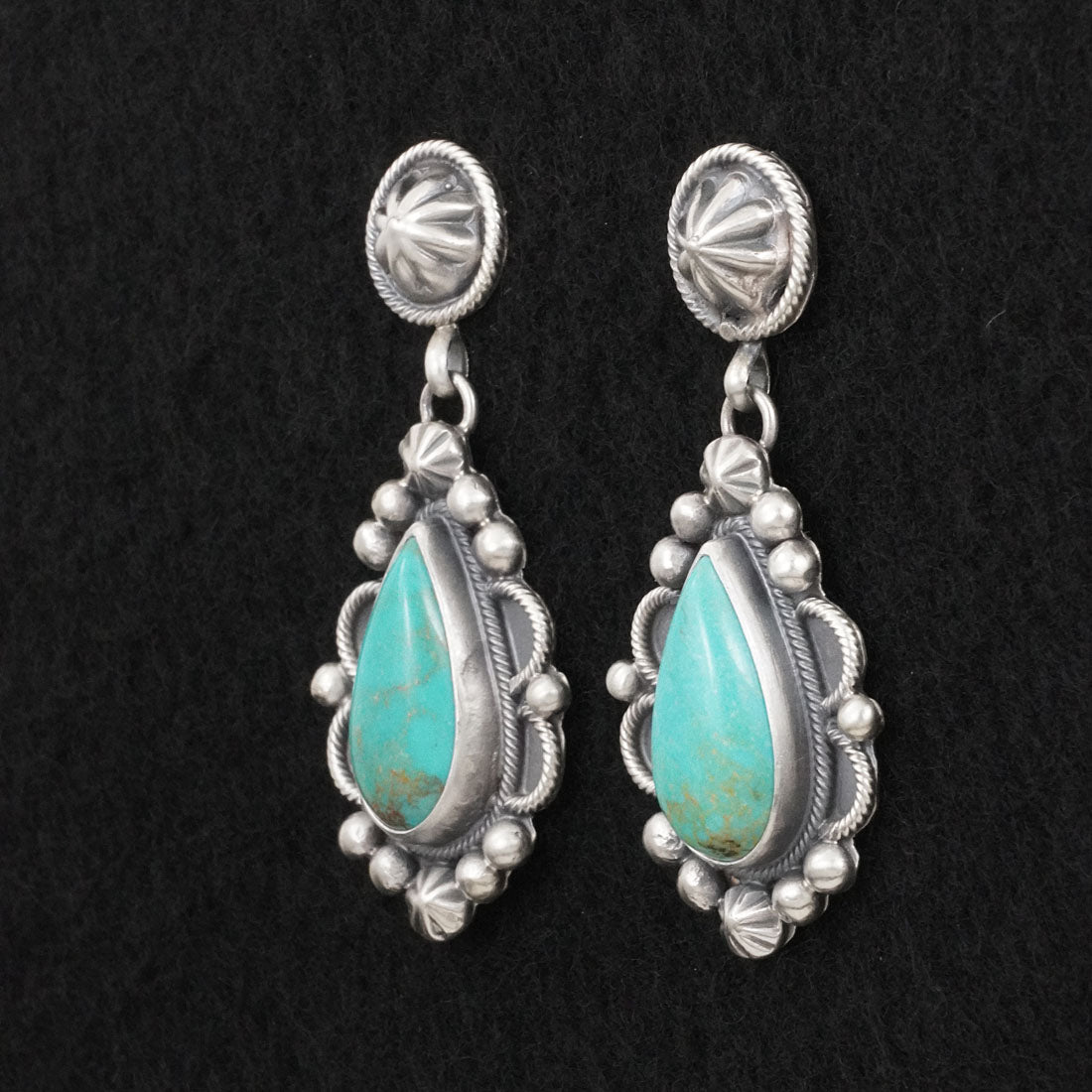 Darrin Livingston Turquoise & Sterling Silver Earrings