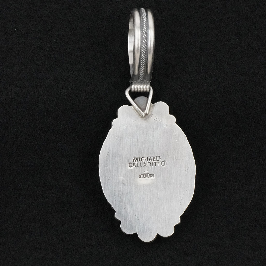 Michael Calladitto Turquoise & Sterling Silver Pendant