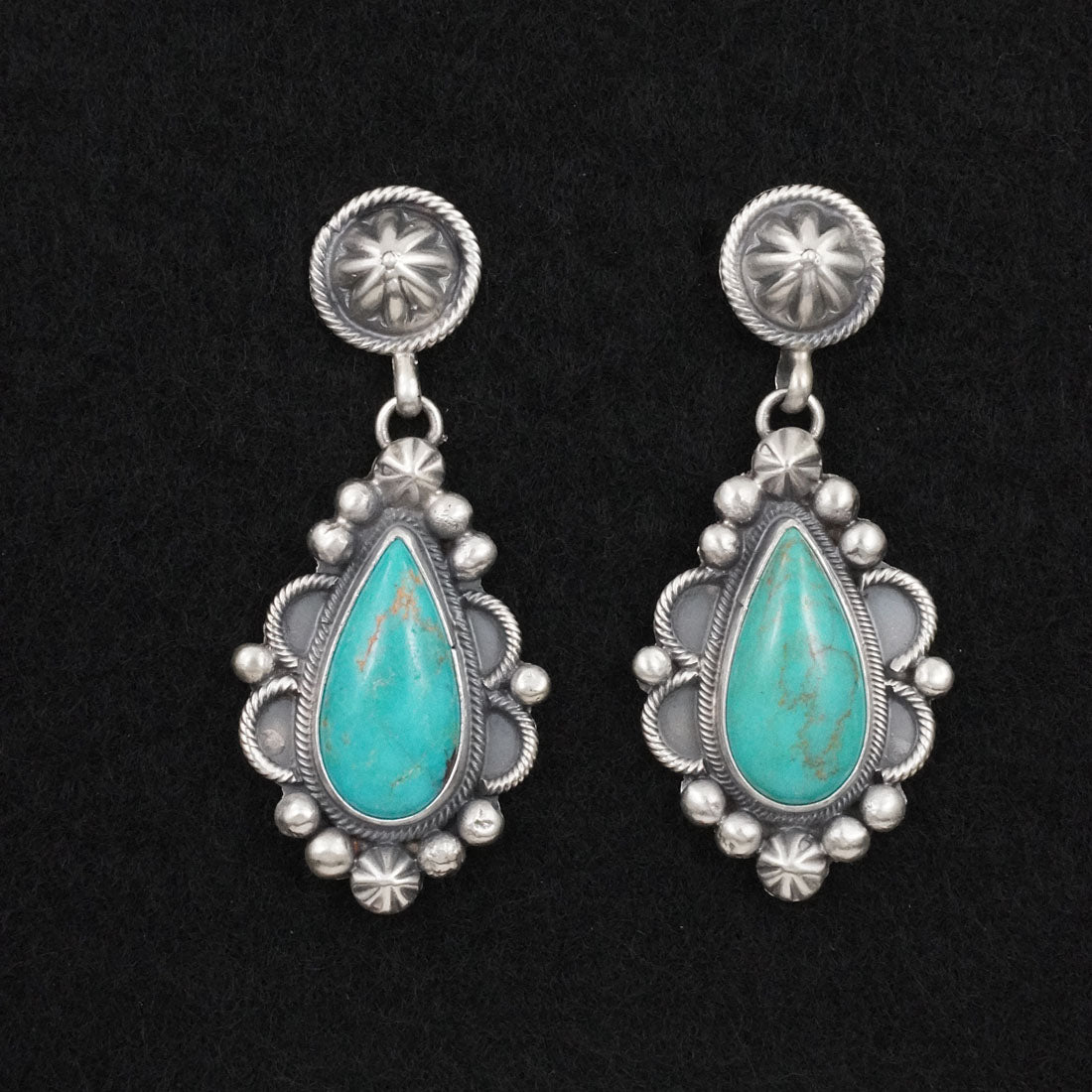 Darrin Livingston Turquoise & Sterling Silver Earrings