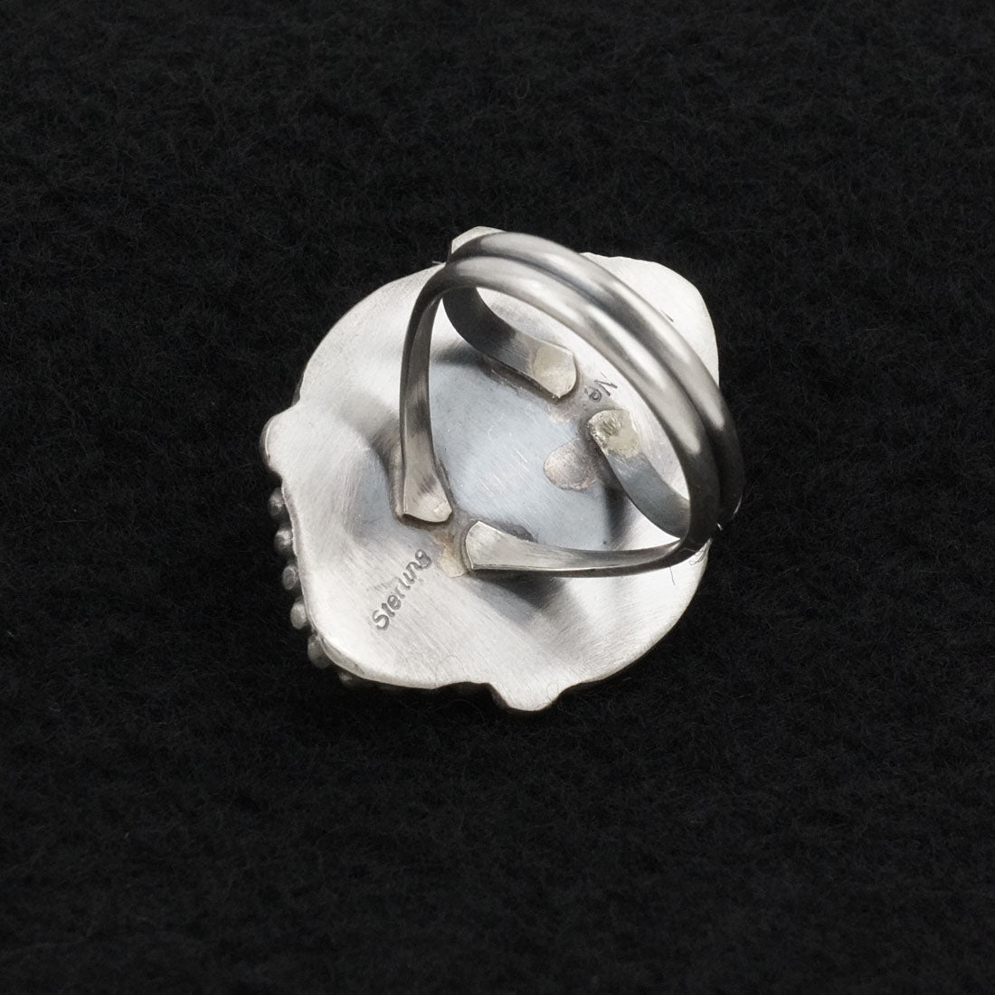 Leslie Nez Turquoise & Sterling Silver Ring Size 7.5