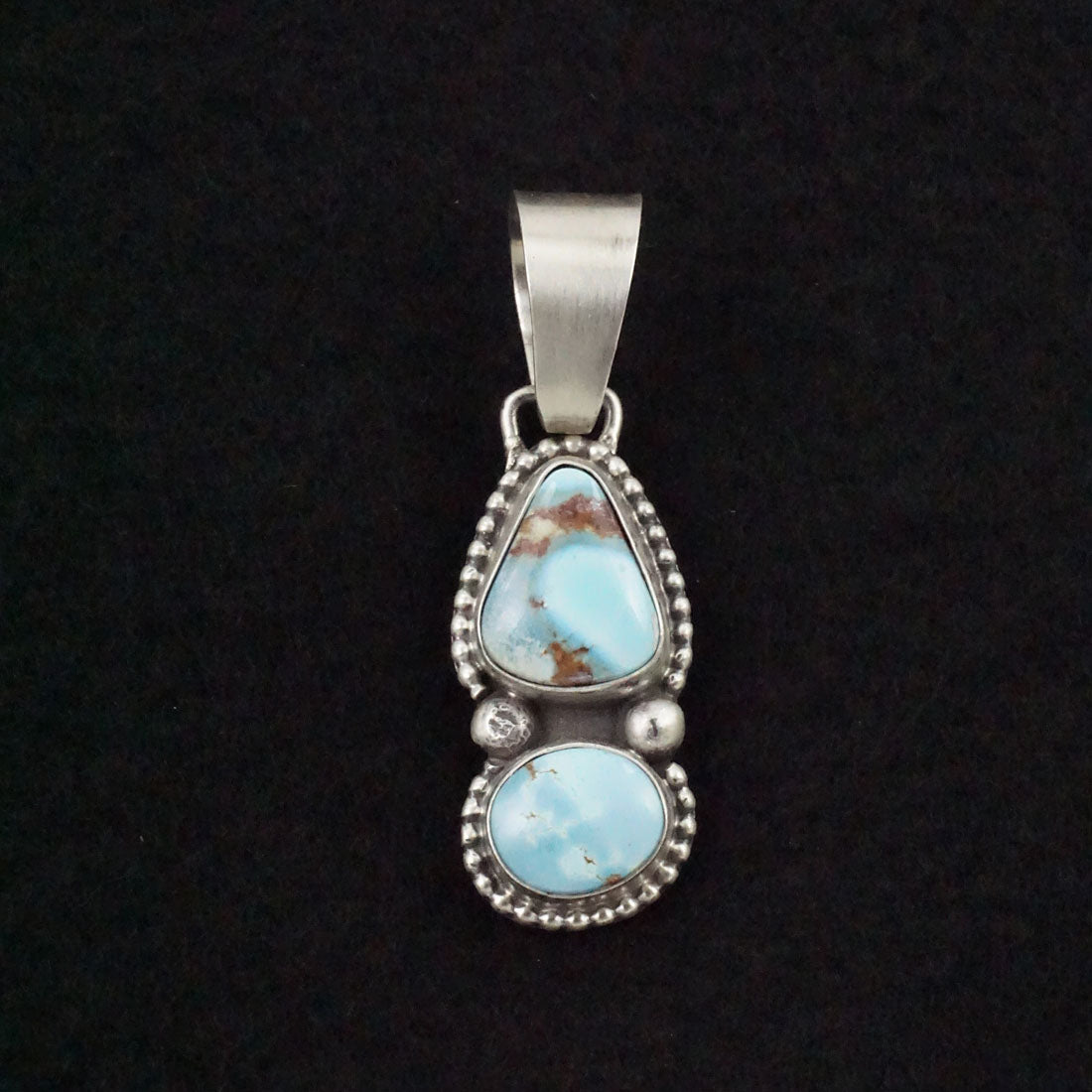 Bobby Johnson Turquoise & Sterling Silver Pendant