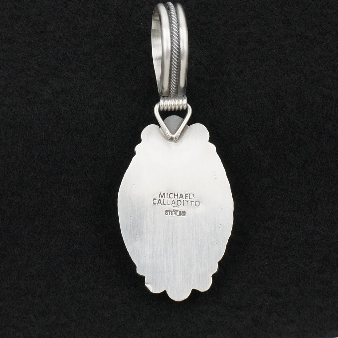 Michael Calladitto Turquoise & Sterling Silver Pendant