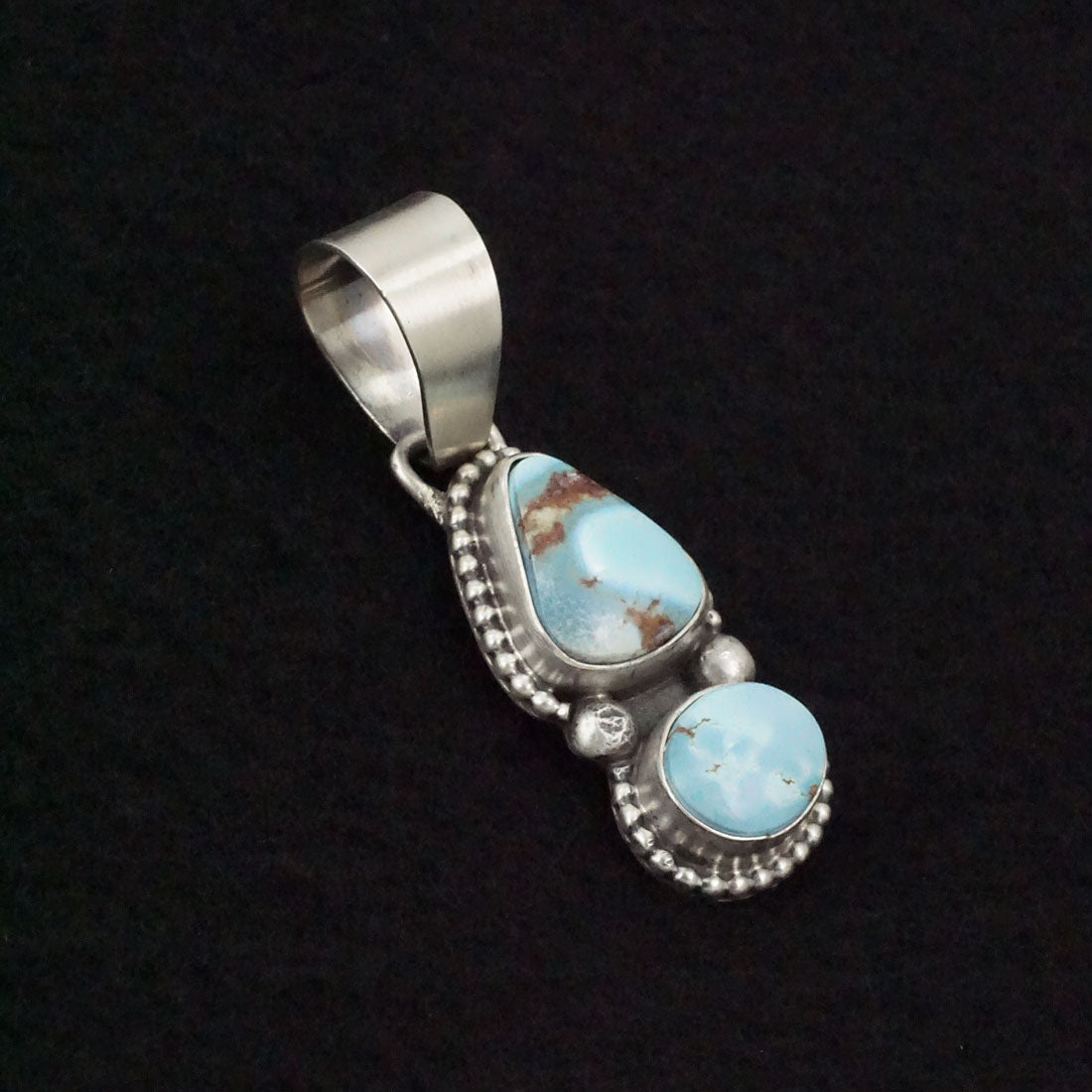 Bobby Johnson Turquoise & Sterling Silver Pendant