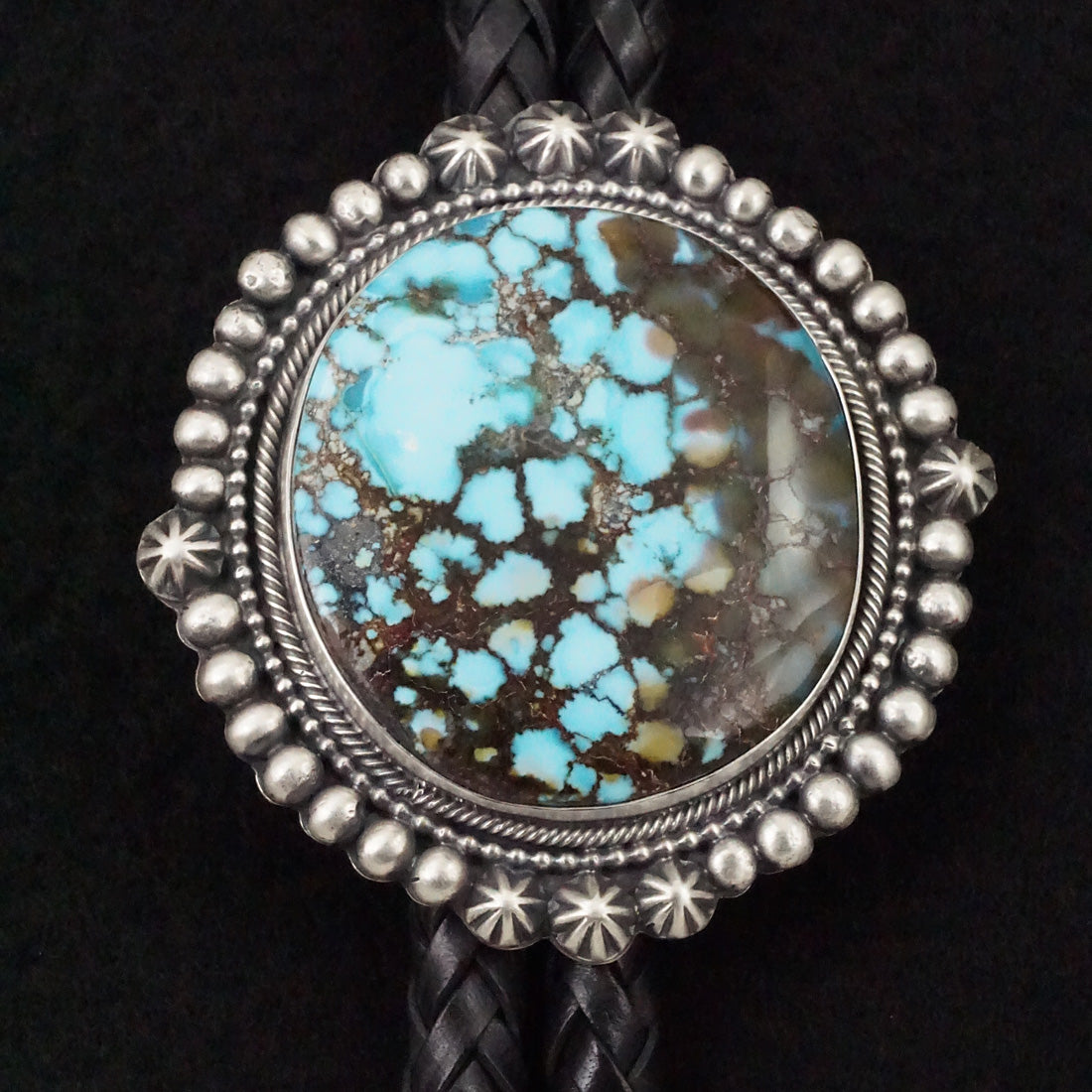 Bobby Johnson Turquoise & Sterling Silver Bolo Tie