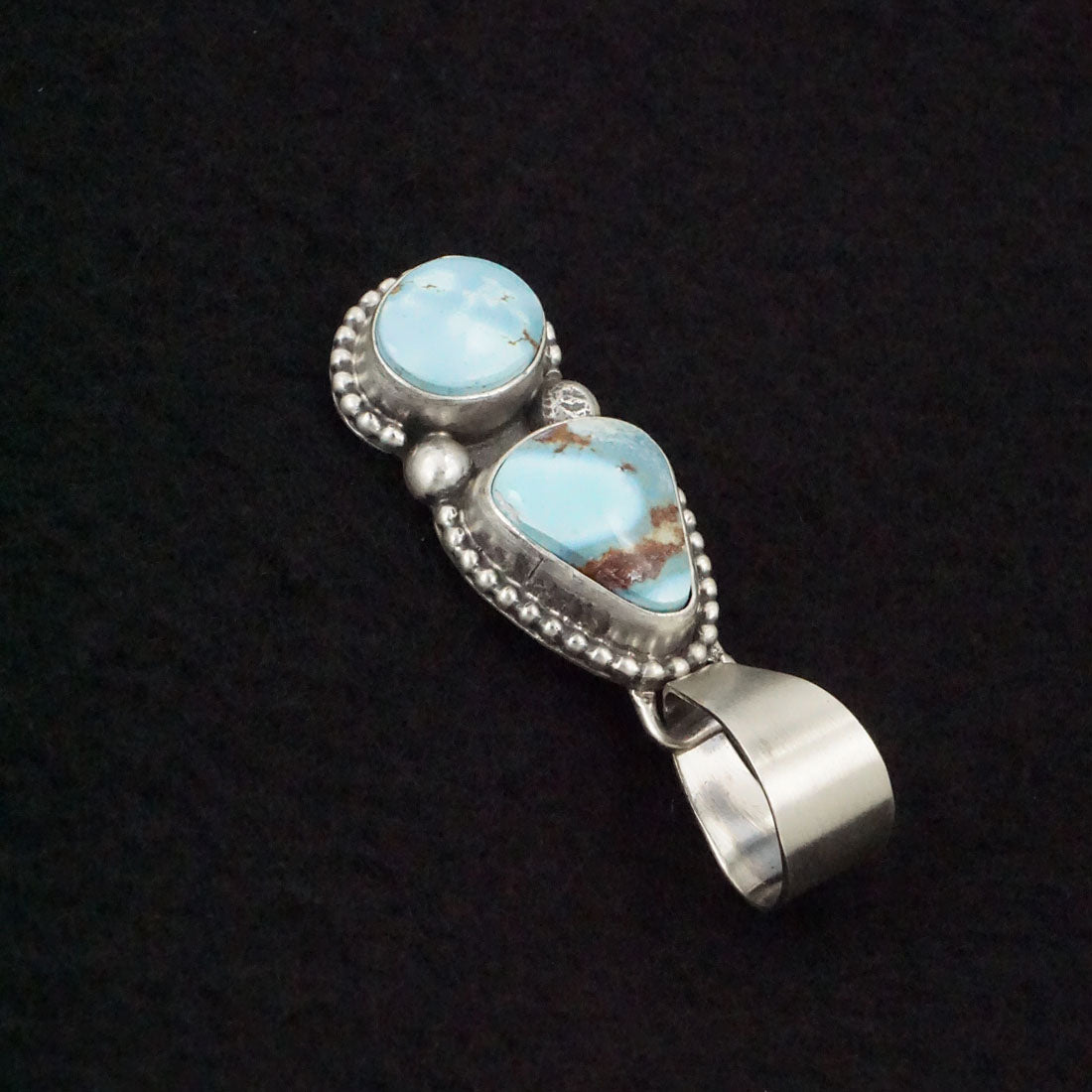 Bobby Johnson Turquoise & Sterling Silver Pendant