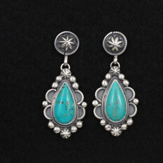 Darrin Livingston Turquoise & Sterling Silver Earrings